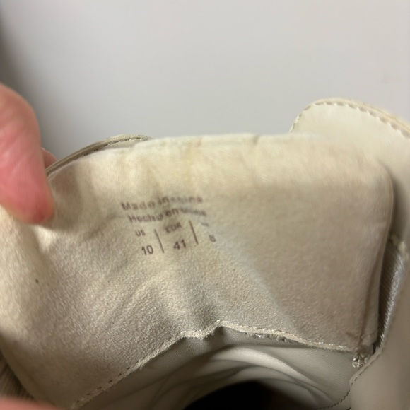 Call It Spring white lace up heel boots size 10W - Picture 5 of 10